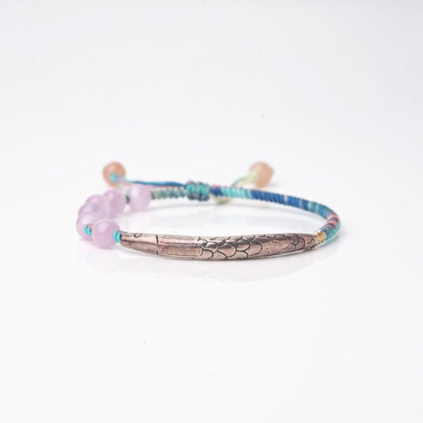 Lavender Lithium Pearl Moonstone Gemstone Bracelet - Image 2