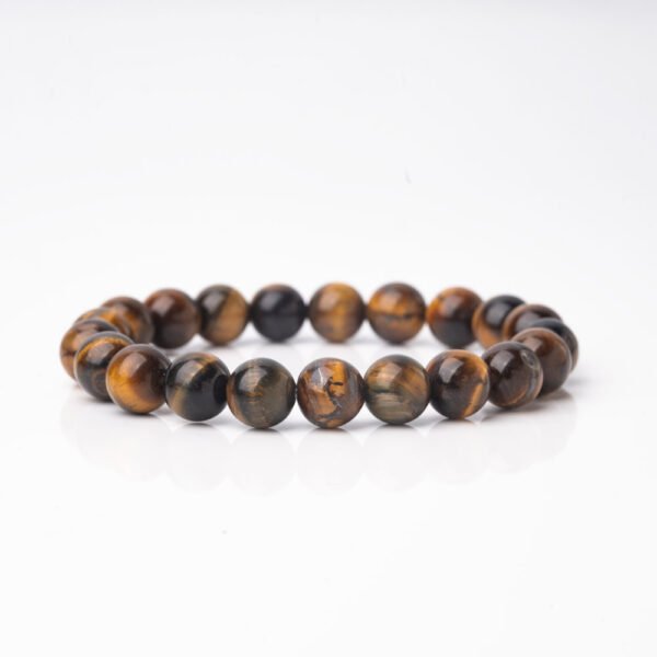 Natural Purple Tiger Eye Crystal Beaded Bracelet - Image 2