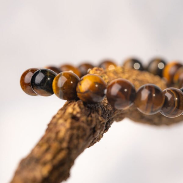 Natural Purple Tiger Eye Crystal Beaded Bracelet - Image 5