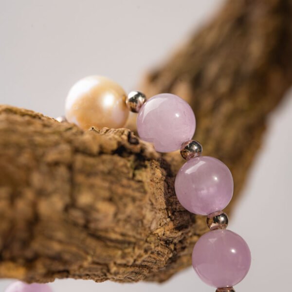Harmony Aura: Kunzite & Pearl Serenity Charm - Image 4