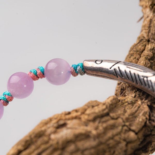 Lavender Lithium Pearl Moonstone Gemstone Bracelet - Image 6