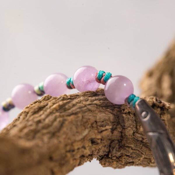 Lavender Lithium Pearl Moonstone Gemstone Bracelet - Image 5